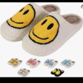 Buy Now: Retro Fuzzy Smiley Face Slippers for Women & Men