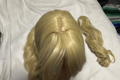 Selling with online payment: Blonde pigtail wig 