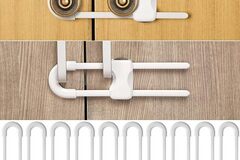 Buy Now: 10 Pack Cabinet Locks – U Shaped Safety Child Locks – WHITE #6214