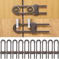 Buy Now: 10 Pack Cabinet Locks – U Shaped Safety Child Locks- BROWN #6215