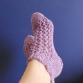 Vente au détail: Socquettes femme coton lilas