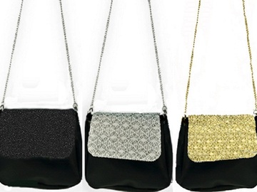Buy Now: Glitter & Lace Leatherette Shoulder Bag Assortment