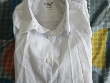 Selling With Online Payment: M&S short sleeved girls school shirts