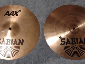 Selling with online payment: Sabian AAX 13" Fast Hats - Natural Finish