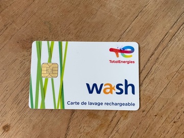 Vente: Carte de lavage Total Wash (84€)
