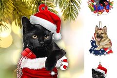 Buy Now: 60 Pcs Cute Kitten Christmas Acrylic Ornament