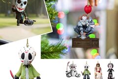 Buy Now: 50 Pcs Halloween Skeleton Gnome Acrylic Pendant Decoration