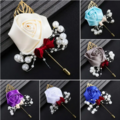 Buy Now: 50 Pieces Multicolor Faux Flower Pearl Brooches