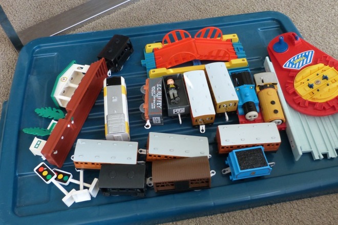 Vintage tomy train set top