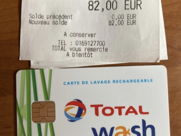 Vente: 2 cartes Total Wash (164€)