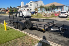 Renting out per hour: 16ft utility trailer 