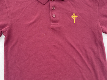 Selling With Online Payment: 3 x Cardinal Newman Catholic School Red Polo Year 7 Age 11-12 