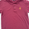 Selling With Online Payment: 3 x Cardinal Newman Catholic School Red Polo Year 7 Age 11-12 