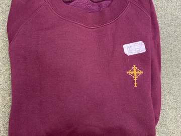 Selling With Online Payment: 3 x Cardinal Newman Red Jumper Year 7 Size 32"
