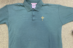 Selling With Online Payment: Cardinal Newman Green Polo Year 8 Size XS
