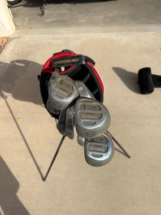 Set of Lion clubs with bag