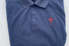 Selling With Online Payment: 3 x Cardinal Newman Navy blue Polo Year 11 Size S
