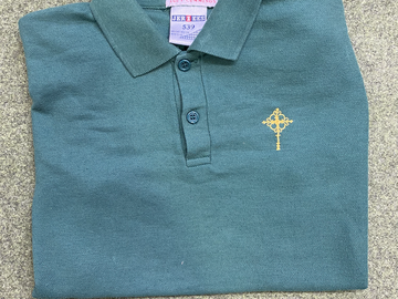 Selling With Online Payment: 2 x Cardinal Newman Green Polo Year 8 Size 9-10