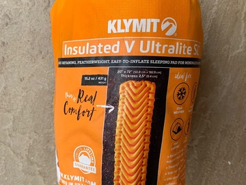 Hiring Out (per day): Klymit Insulated V Ultralite SL