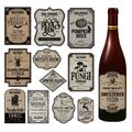 Buy Now: Halloween Party Decoration Wine Bottle Sticker Labels - 35 Pack