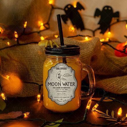 Halloween Party Decoration Wine Bottle Sticker Labels - 35 Pack