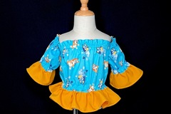 Selling with online payment: Disney Bluey Girls Off The Shoulder Top size 5 Girls/ Toddlers / 