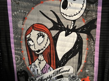 Selling with online payment: Disney Nightmare Before Christmas Jack & Sally Fleece Blanket wit