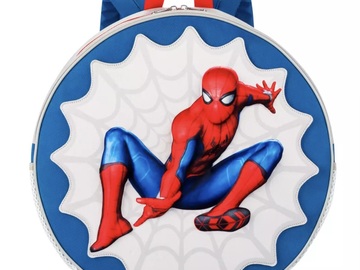 Selling with online payment: NWT Kids Disney Spider-Man Round Backpack Marvel Back to School B