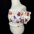 Selling with online payment: Mickey and Minnie Snack Girls Off The Shoulder Top size 4 Girls/ 