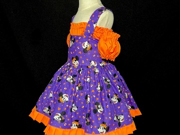 Selling with online payment: Mickey and Minnie Mouse Halloween Suspender Skirt Custom Made siz