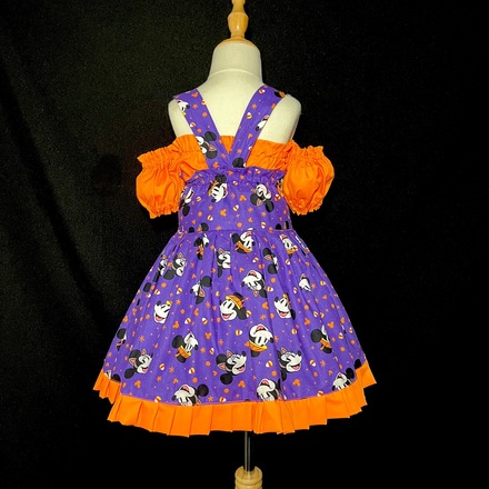 Mickey and Minnie Mouse Halloween Suspender Skirt Custom Made siz Mickey s Marketplace