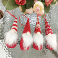 Comprar ahora: 100pcs Christmas tree ornament pendant knitted faceless doll gift