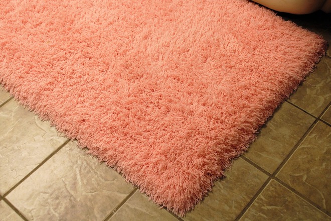 Shag Rug 8 x 10 Luxurious Pastel Pink High Pile Soft 