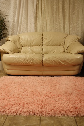 Shag Rug 8 x 10 Luxurious Pastel Pink High Pile Soft 