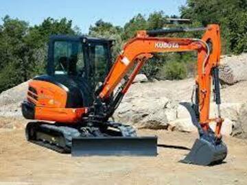 Renting out with online payment: Excavator Kubota KXC040-4