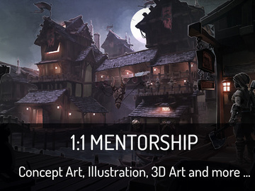 1 on 1 Mentoring: Improve your Art: Concept Art, Illustration, 3D Game Art and more