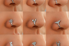 Buy Now: 100PCS Perforated Free U-shaped Nose Clip Nose Ring Puncture Jewe