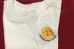 Selling With Online Payment: Downs Infant White Tshirt size M