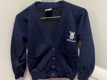 Selling With Online Payment:  Patcham Junior School Cardigans Age 7-8