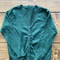 Selling With Online Payment: Green Cotton Knit Cardigan