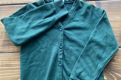 Selling With Online Payment: Green Sweatshirt Cardigan 7yrs