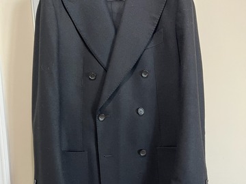 Selling with online payment: Black Flannel Havana Suit Size 40R