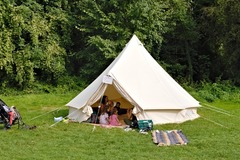 Festival Rent: Bell Tent 5m with Double Mattress