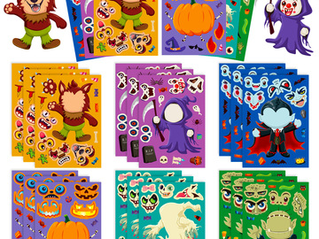 Comprar ahora: Halloween Character Stickers , 6 sheets/pack - 30pack