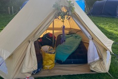 Rent per night (24 hour rental): 3 man bell tent
