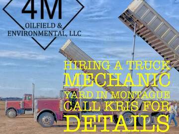 Job opening: Diesel Truck mechanic