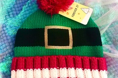 Buy Now: 3-Children's kids winter elf hats toboggan beanie