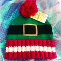 Buy Now: 3-Children's kids winter elf hats toboggan beanie