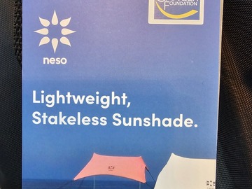 Renting out with online payment: Stakeless Sunshade