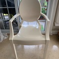 Individual Seller: White Kartell Louis Ghost chairs X 4 available